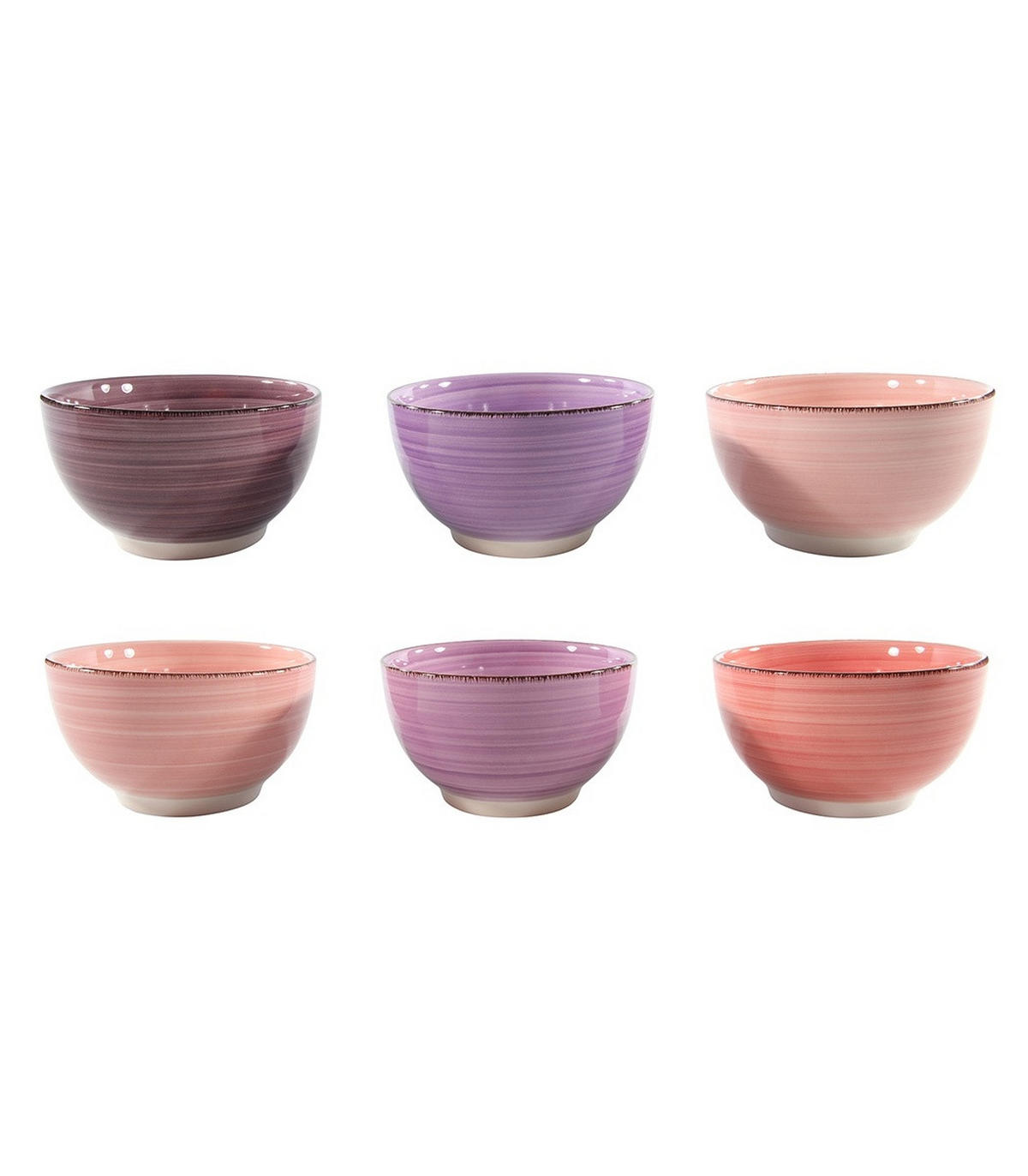 SCHÜSSEL Suppenschalen / Schalen Mykonos ø 14 cm - 6 Stück - Multicolor, Keramik (2/9/14cm) - Studio Tavola