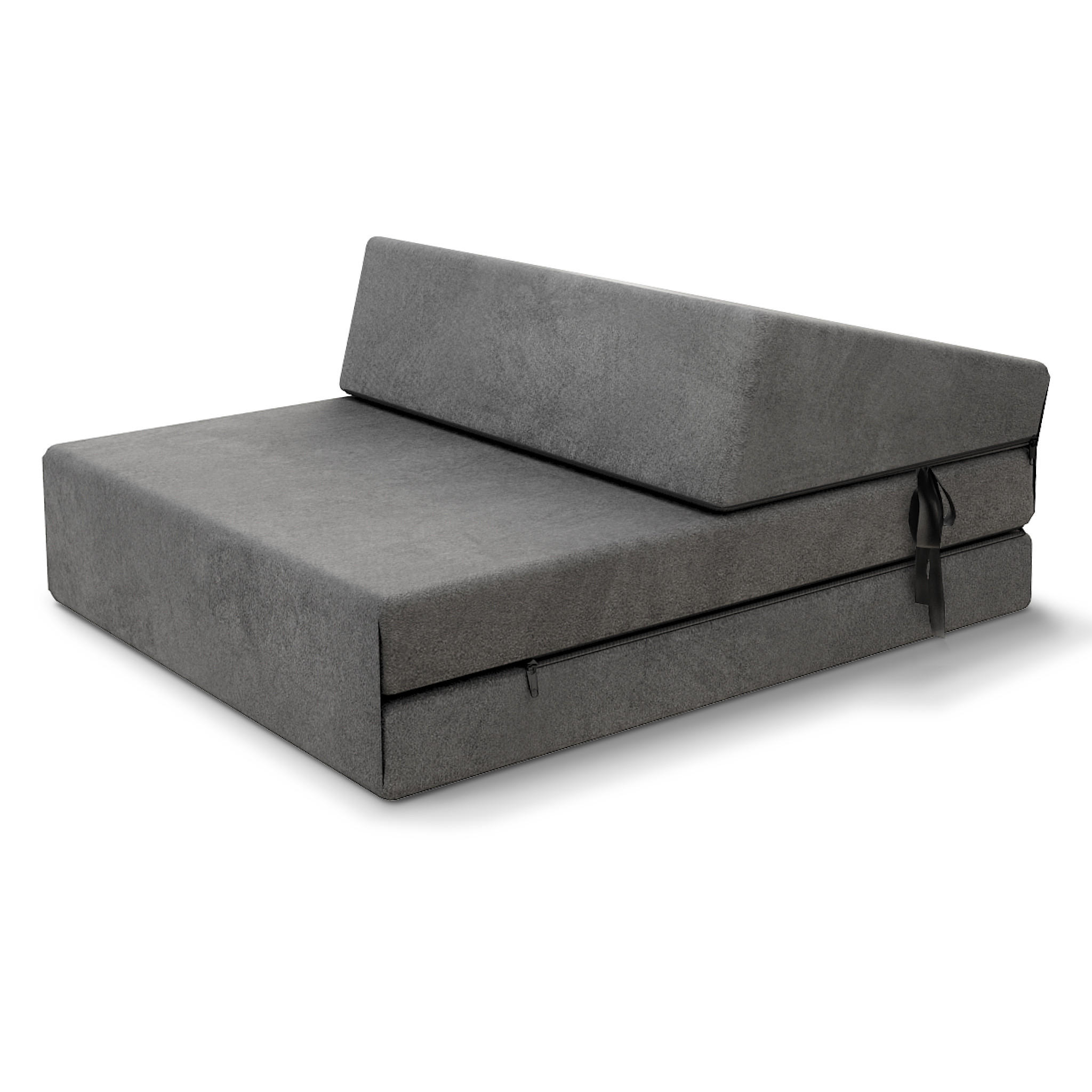 KLAPPMATRATZE SUZI MINI - Graphitfarben, Textil (70/200cm) - FDM