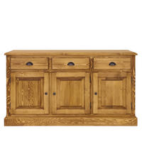 KOMMODE aus Massivholz CHARLOTTE 3 - Hellbraun, Holz (160/91/48cm) - Seart