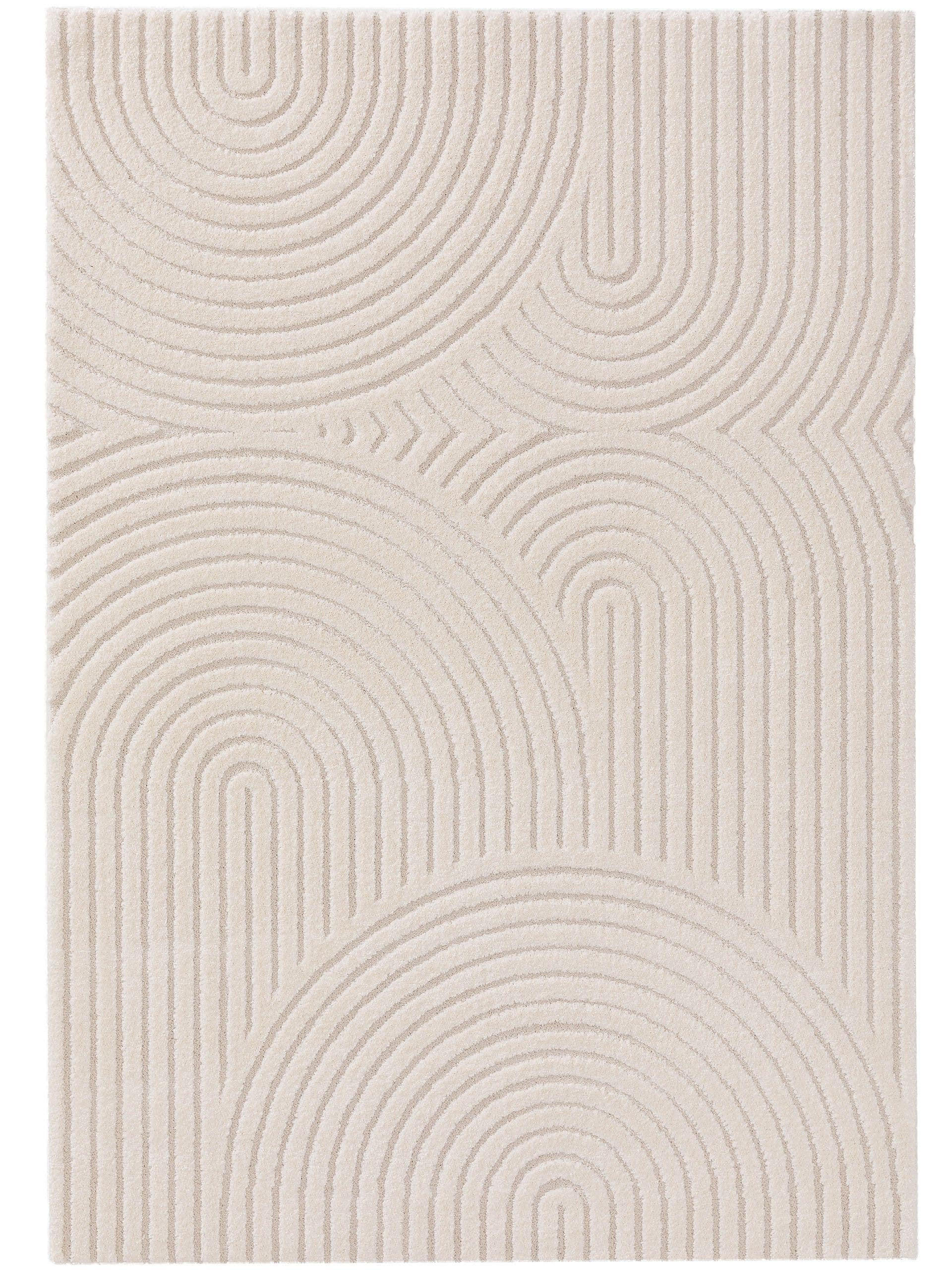 TEPPICH Eve Cream/Beige 140x200 cm - Creme, Textil (140/200cm) - benuta Nest
