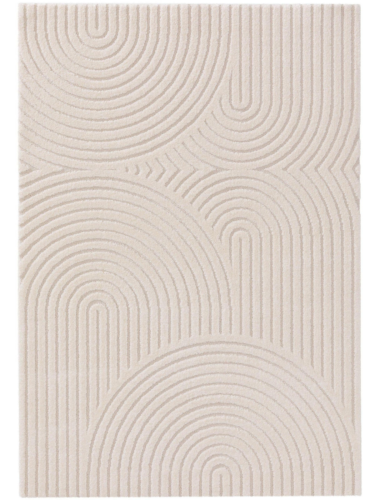 TEPPICH Eve Cream/Beige 160x230 cm - Creme, Textil (160/230cm) - benuta Nest