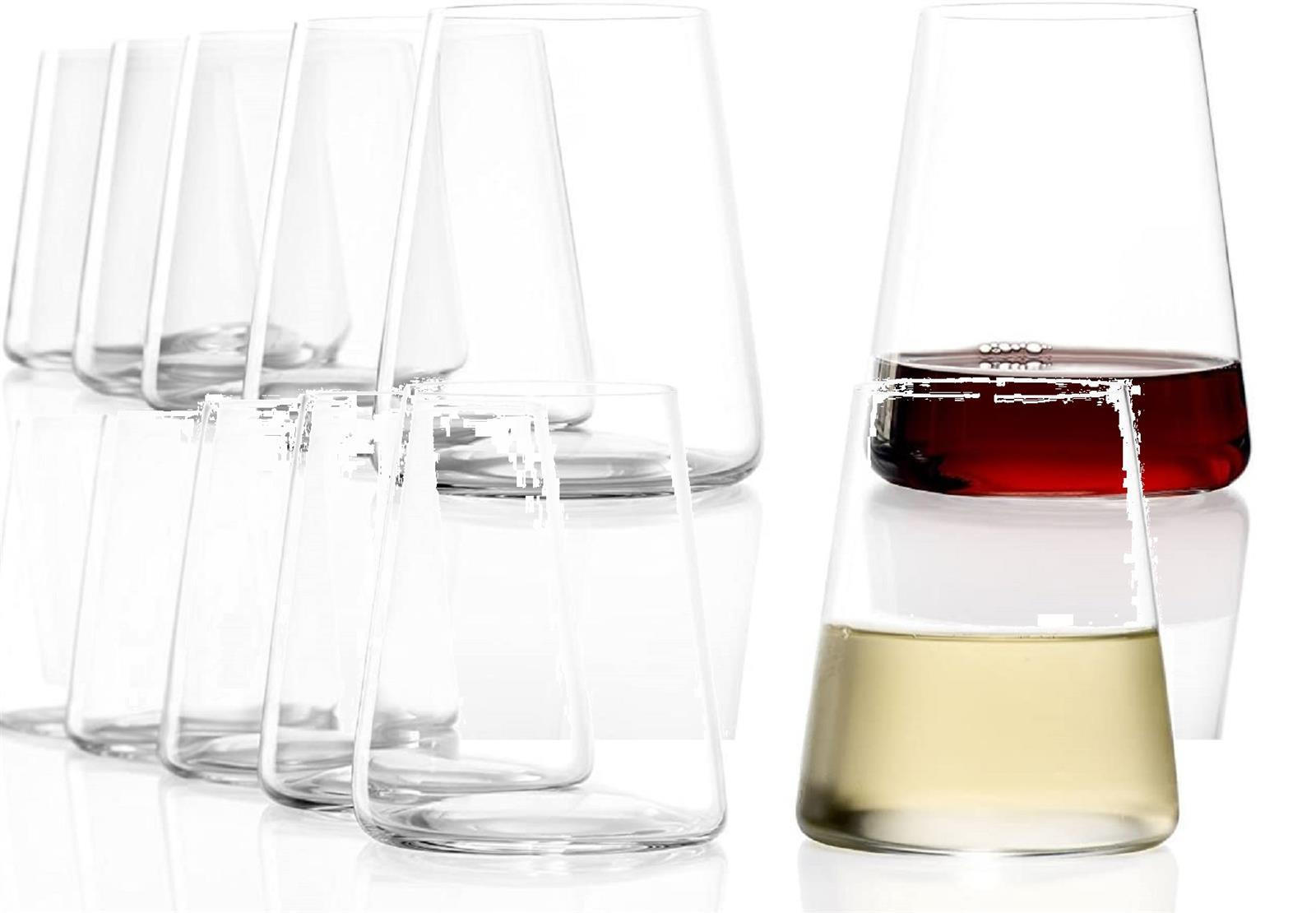 BECHER Power Set 12tlg. Weiß- und Rotweinbecher - Transparent, Glas (0.38L) - Stölzle