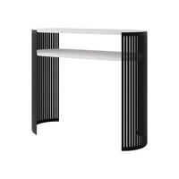 KONSOLENTISCH Fikoli - Schwarz/Weiß, Holzwerkstoff/Metall (30/100/86cm) - MIRJAN24