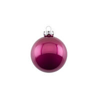 CHRISTBAUMKUGEL Opal, Glas, Punch, Ø 6 cm - Rot, Glas (6/1/6cm) - Gift Company