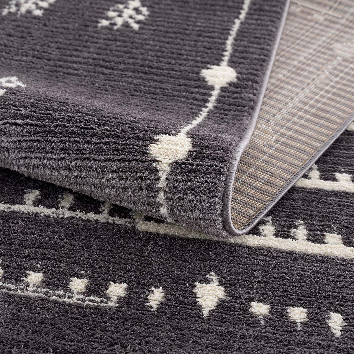 KURZFLOR-TEPPICH April 2308 Grau 160x230 cm - Grau, Textil (160/230cm) - carpet city
