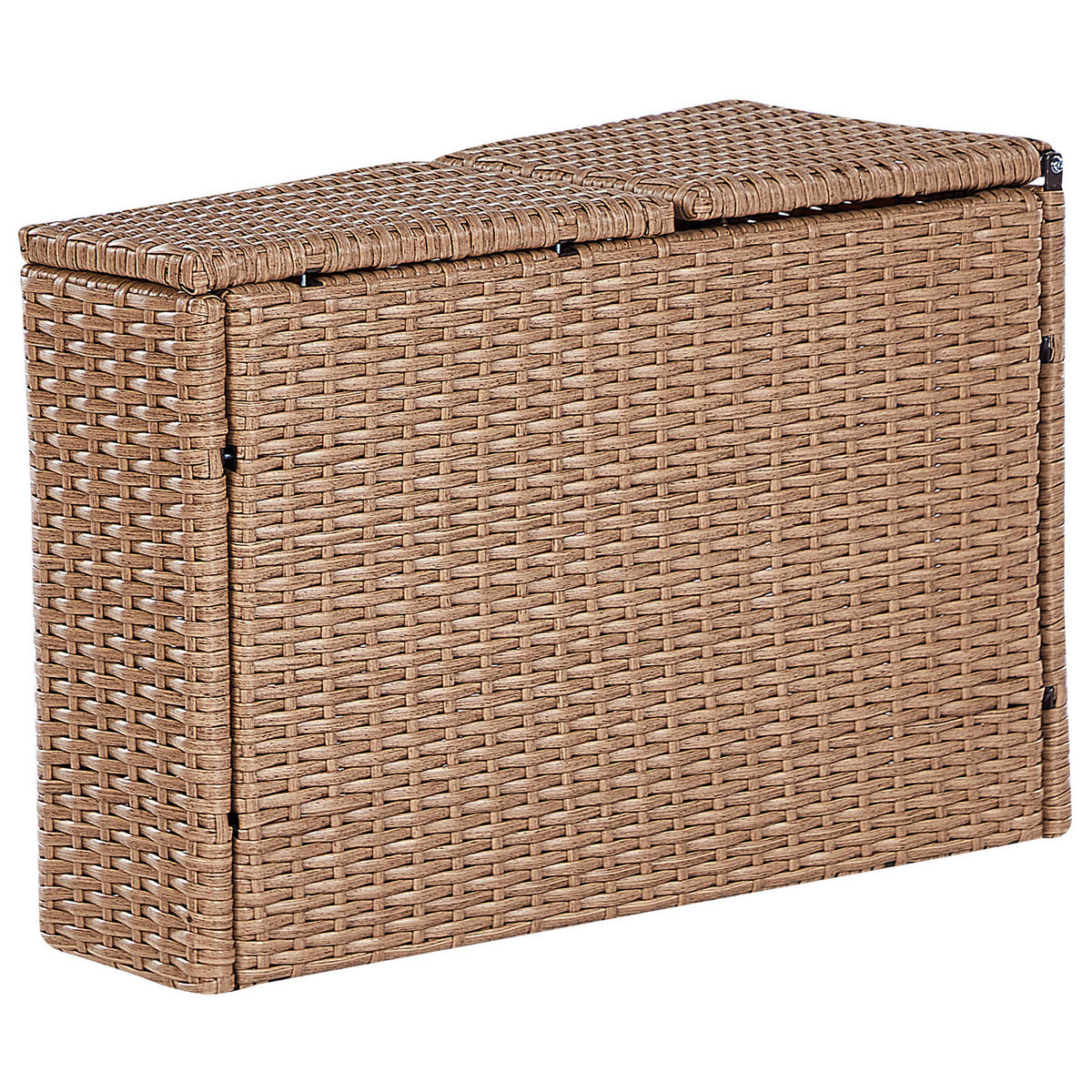 LOUNGE-SET PE Rattan sandbeige Severo - Beige, Kunststoff - Beliani