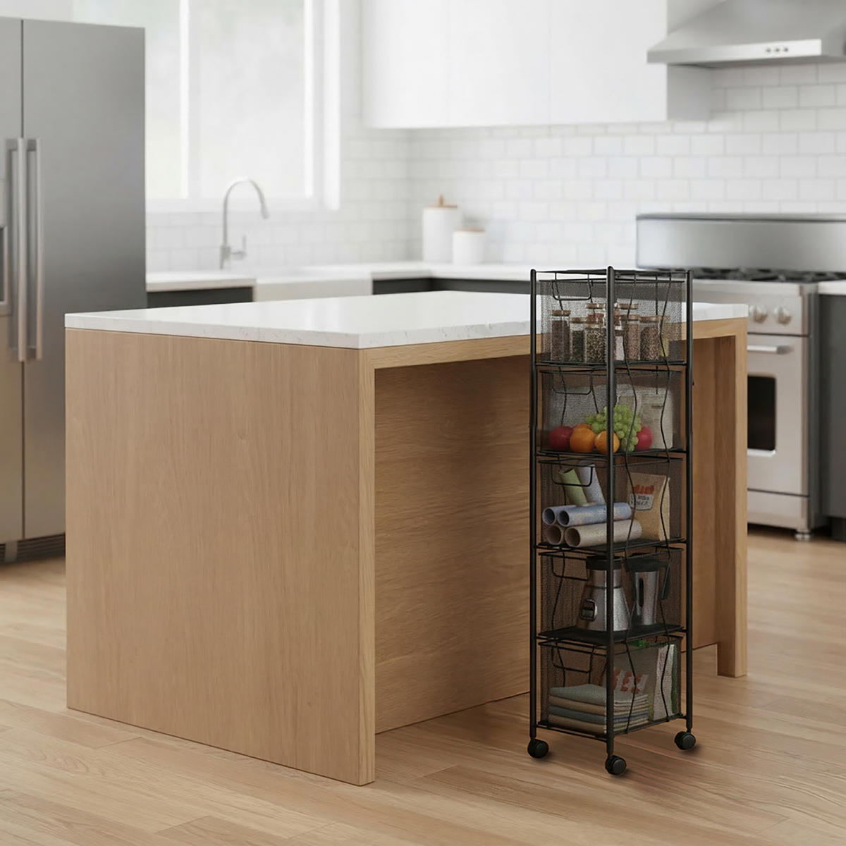 VOZÍK - čierna, kov/plast (20/98/28cm) - Relaxdays