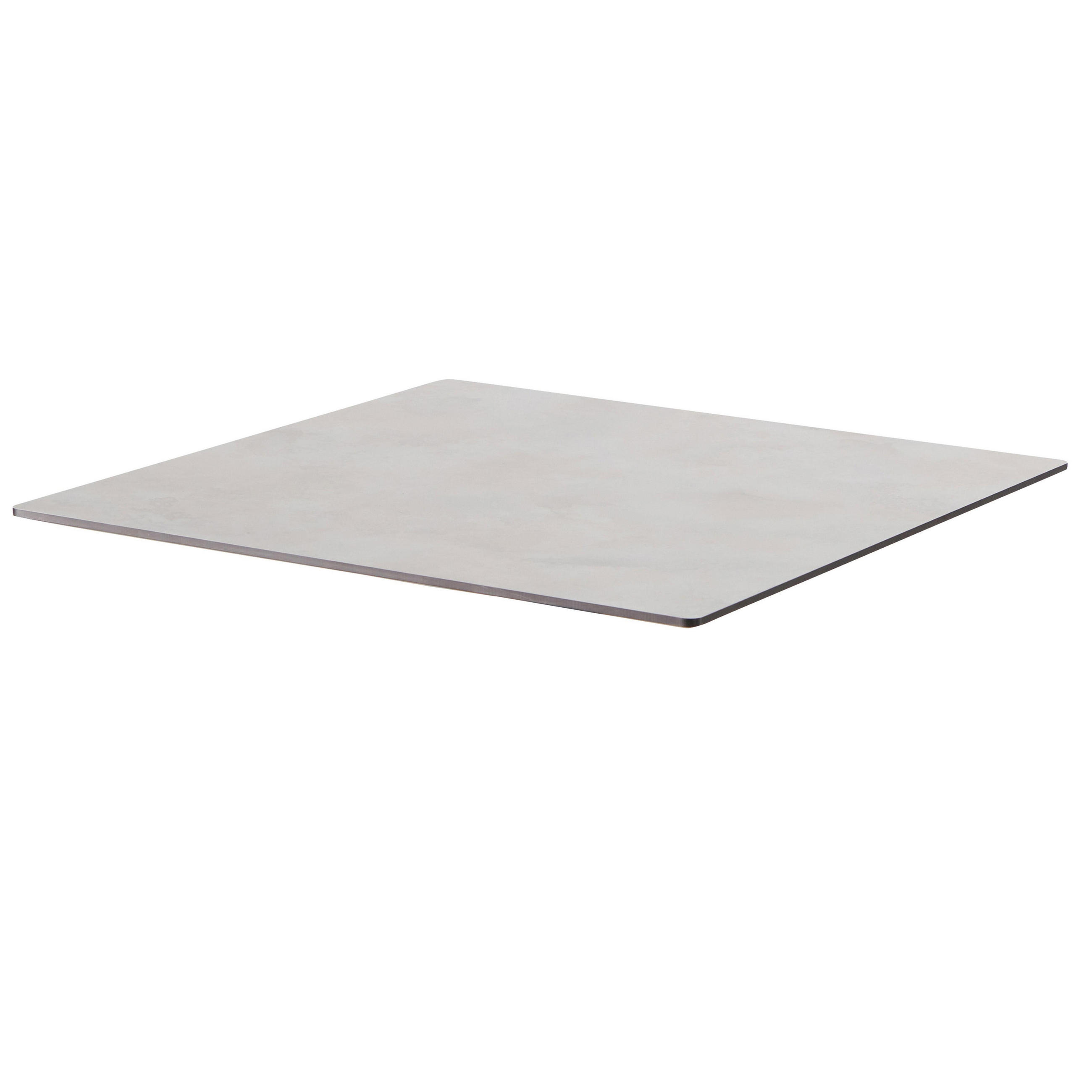 TISCHPLATTE 70 x 70 cm, Beton Hellgrau - Grau, Kunststoff (70/70/1.25cm) - Oviala