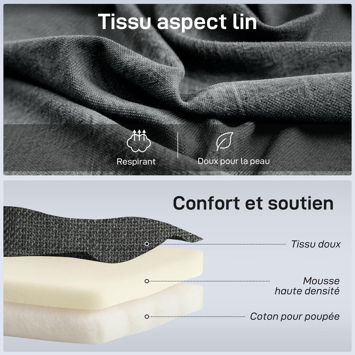 SCHLAFSESSEL DE-13494 Grau - Grau, Textil (58/79/107cm) - ComfortXL