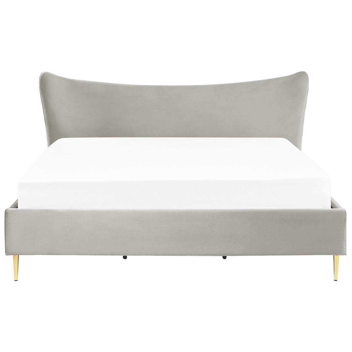 POLSTERBETT 180/200cm Hellgrau Chaleix - Hellgrau, Textil (180/200cm) - Beliani