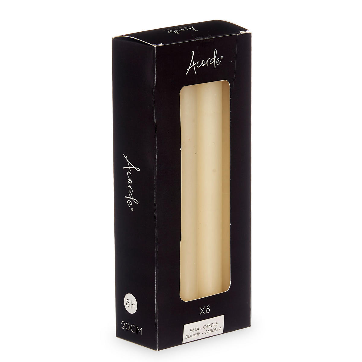 KERZE Celestia 20 cm - Creme, Paraffin (2/20/2cm)