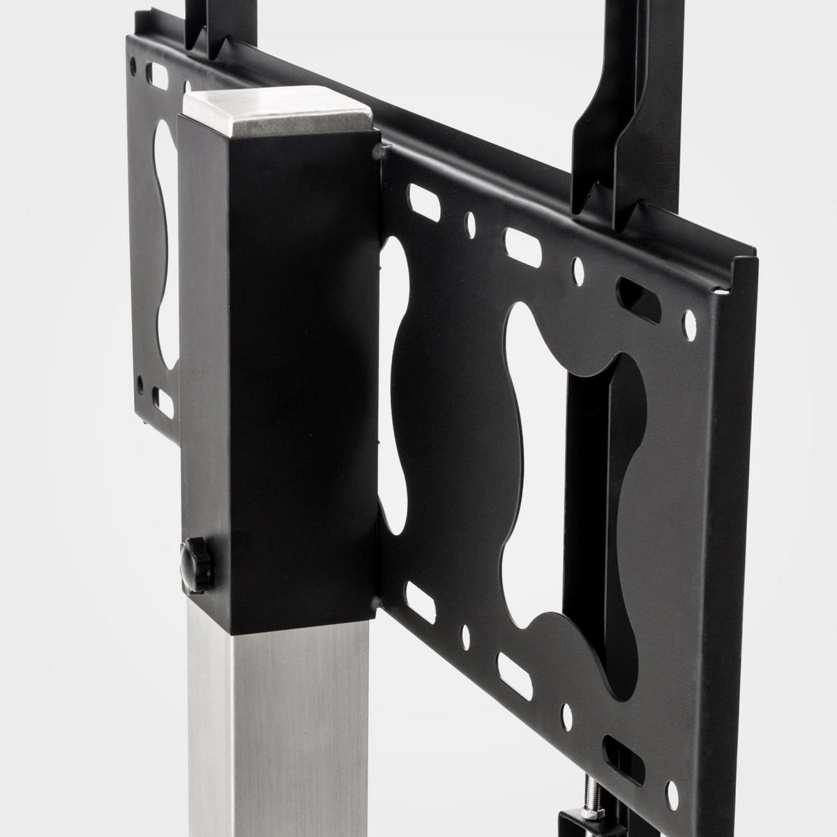 TV RACK Metall Edelstahl - Edelstahlfarben, Metall (64/100/53cm) - CLP