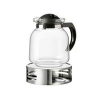 TEEKANNE MIT STÖVCHEN Ravenna transparent 1,6 l 2er Set - Transparent, Glas/Metall (1.6L) - Ritzenhoff Breker