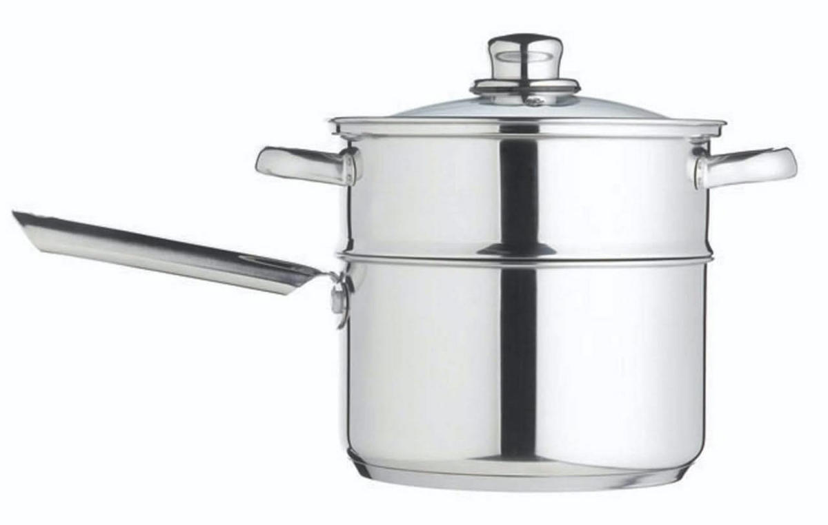 DAMPFER Dampfgarer Universal - ø 20 cm - Silberfarben, Metall (20cm)