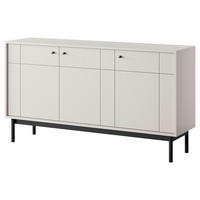 SIDEBOARD DIEPPE KOM2-3D Fräste Fronten, Kaschmir - Kaschmir, Holz/Holzwerkstoff (154/83/39cm) - Komodee