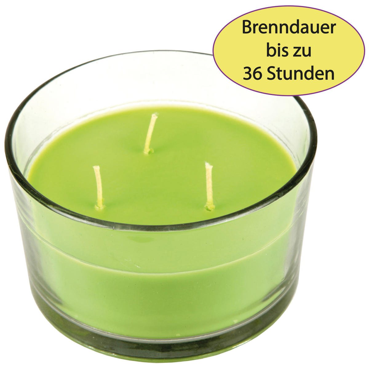 DUFTKERZE "Cocktail Edition" Mojito - Hellgrün, Naturmaterialien (13/8cm)