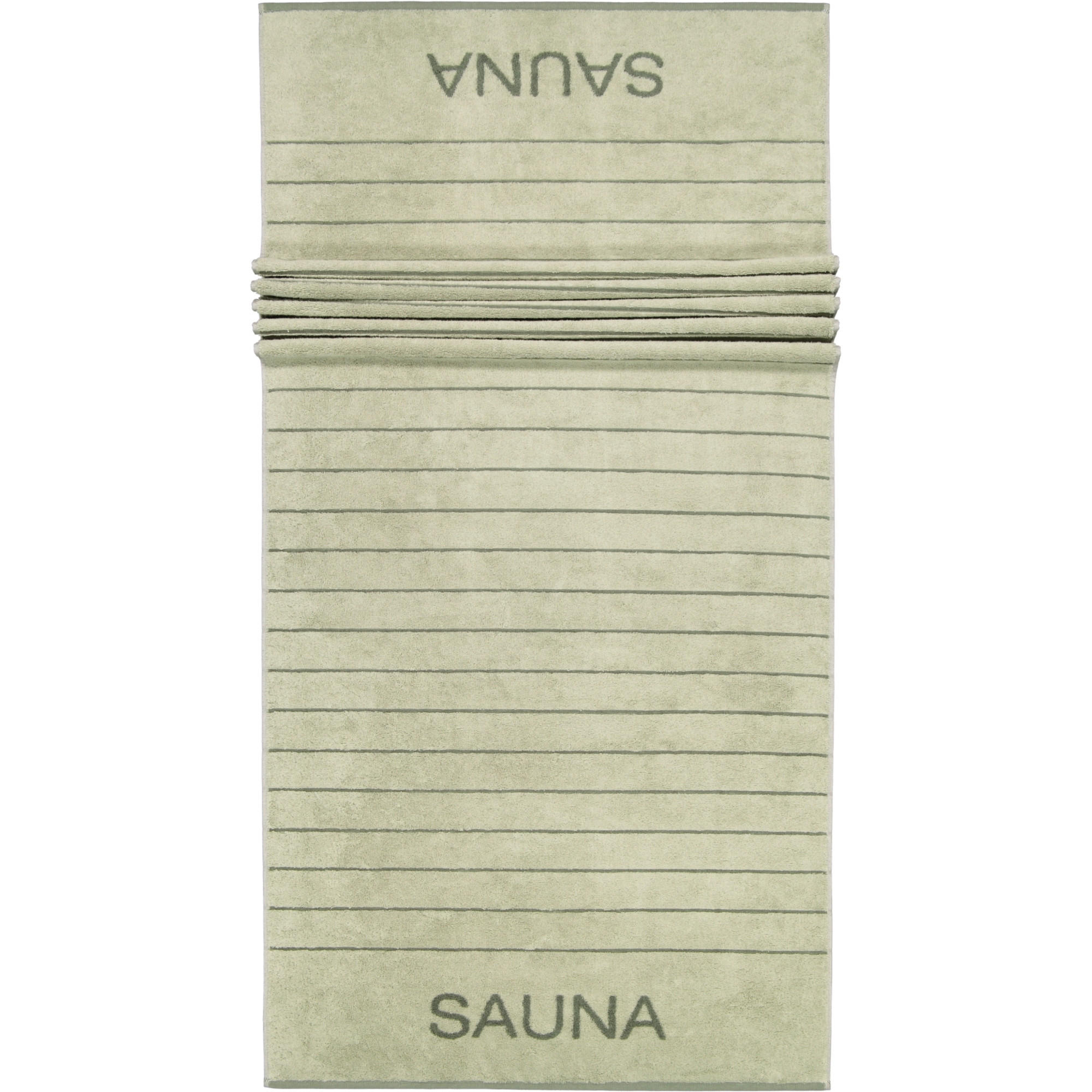SAUNATÜCHER BALANCE DOUBLEFACE 6237 WASABI - 44 - Grün, Textil (80/200cm) - Cawoe