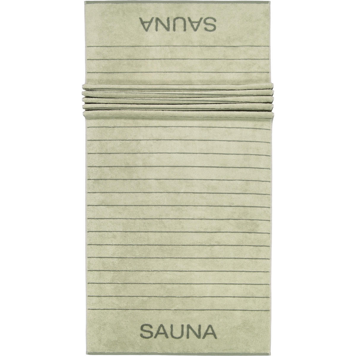 SAUNATÜCHER BALANCE DOUBLEFACE 6237 WASABI - 44 - Grün, Textil (80/200cm) - Cawoe