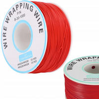 KABEL KYNAR, 200 m, AWG 30 Ø 0,25 mm, Außendurchmesser 0,6 mm, verzinntes Kupfer, PVC-Isolierung, 300 V, -60 bis 200 °C - Multicolor, Kunststoff/Metall (10/10/10cm)