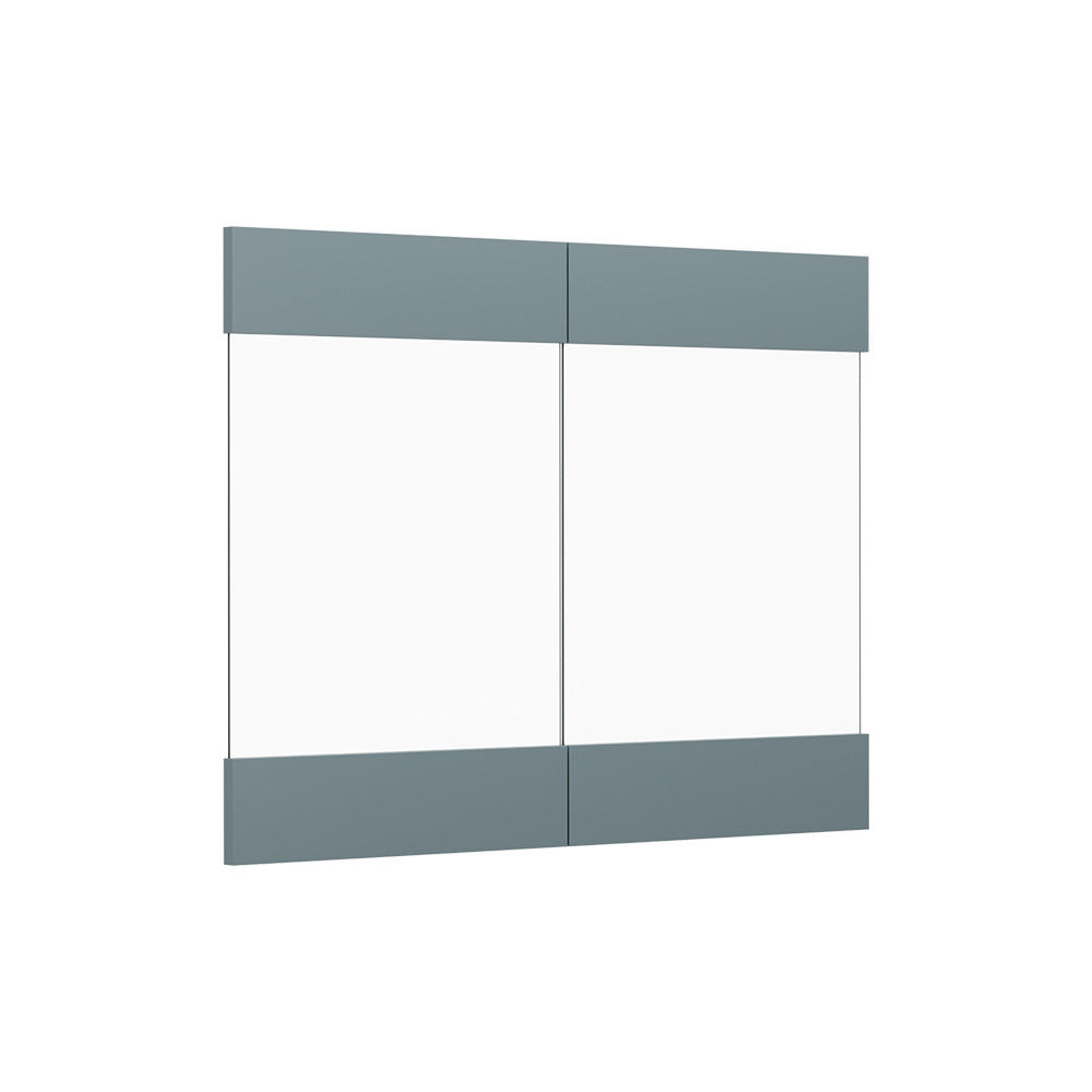 KÖKSFRONT R-Line Blågrå 79.2x59 cm möbelfront för väggskåp med glas 59/79.2/1.6 cm