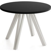 ESSTISCH Ravero runder ausziehbarer, Schwarz 100/100/77 cm - Kaschmir/Schwarz, Holz/Holzwerkstoff (100/100/77cm) - WFL GROUP