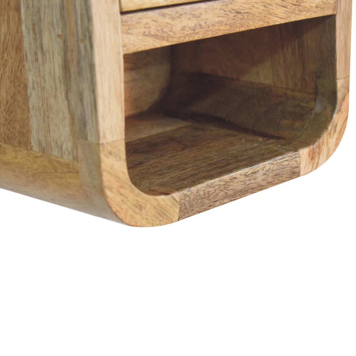 NACHTTISCH Petite - Beige/Messingfarben, Holz/Metall (20/20/17cm) - Artisan Furniture