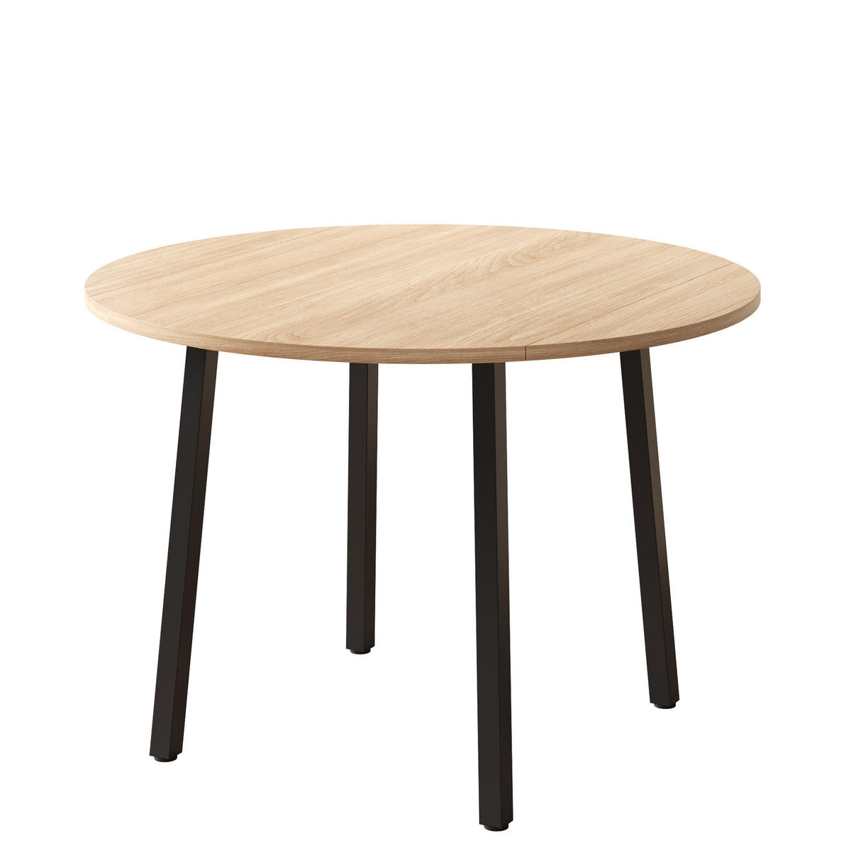 KLAPPTISCH 100/100/75 cm Eichefarben aus MDF beidseitig klappbar für 2–4 Personen - Eichefarben, Holzwerkstoff (100/100/75cm) - OKWISH
