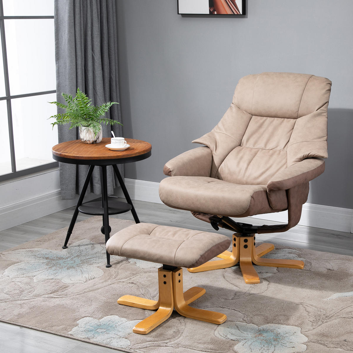 RELAXSESSEL, Fernsehsessel, Braun - Braun, Kunststoff (82.5/109/78cm) - HOMCOM