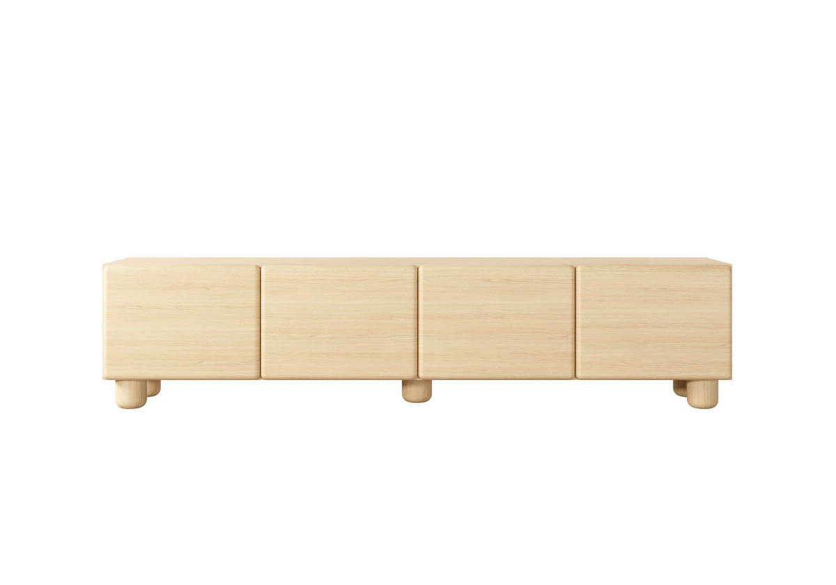 TV-SCHRANK: Vicenza-Eiche, 199,7 x 46,7 x 38 cm - Eichefarben, Holzwerkstoff (199.7/46.7/38cm) - 3XE LIVING