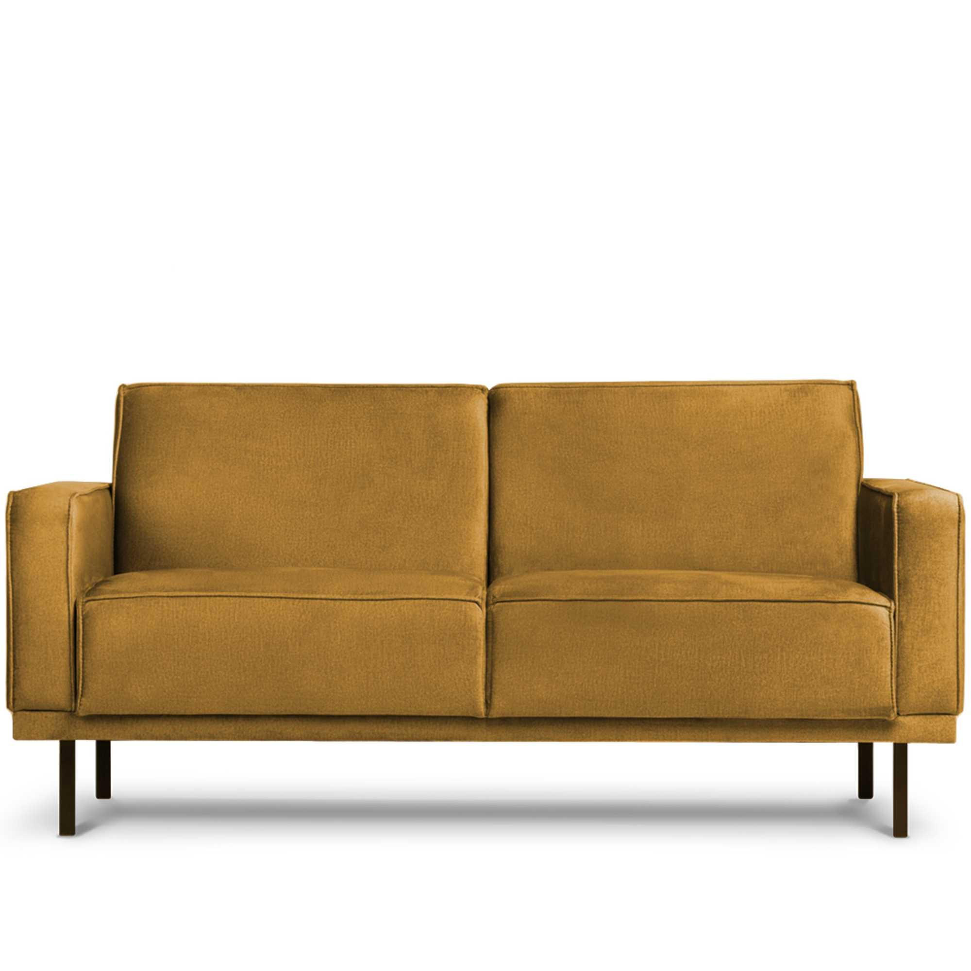 EINZELSOFA BARO 2-Sitzer,Gelb - Gelb, Holz/Textil (150/71/81cm) - KONSIMO®