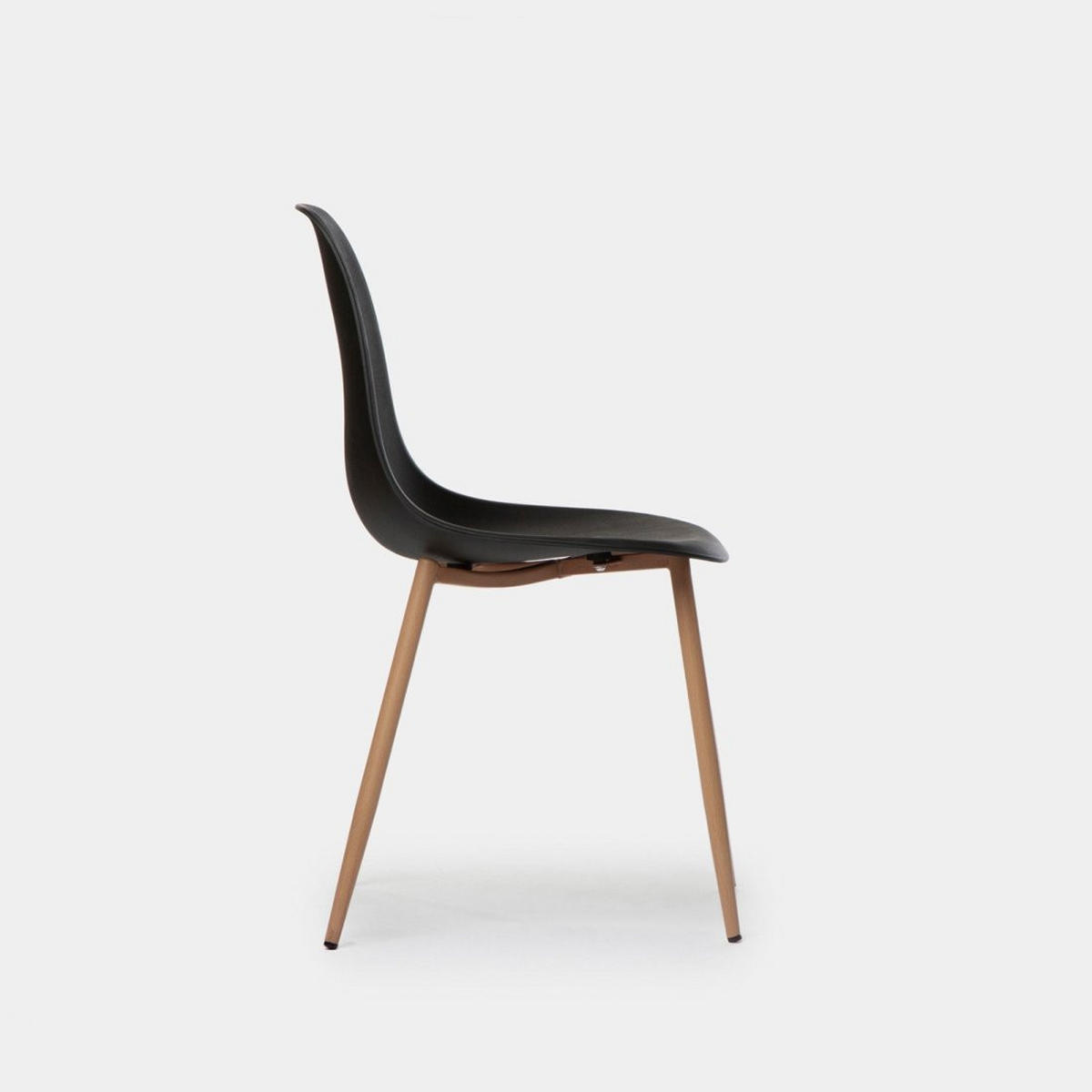 STUHL FÜR DRAUSSEN Nina Schwarz 45 cm x 80 cm - Schwarz, Kunststoff (45/80/53cm) - Klast Home