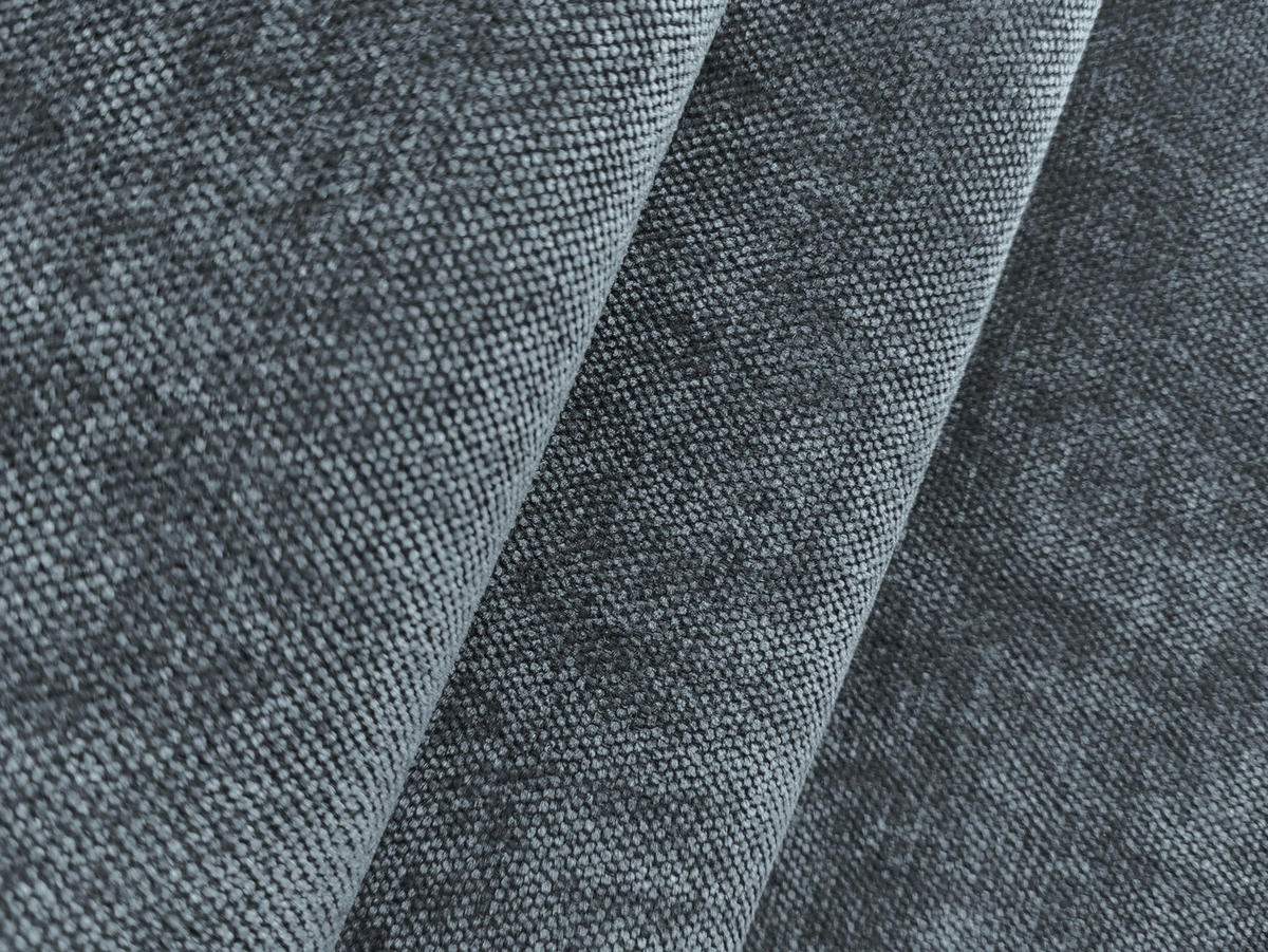 SESSEL Chenille Stoff Blau - Pastellblau/Schwarz, Holzwerkstoff/Kunststoff (120/72/115cm) - Makamii