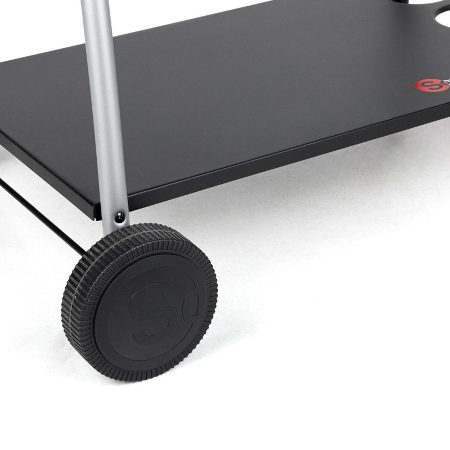 HOLZKOHLEGRILL Schwarz - Schwarz, Metall (52.5/94/104.5cm) - Somagic