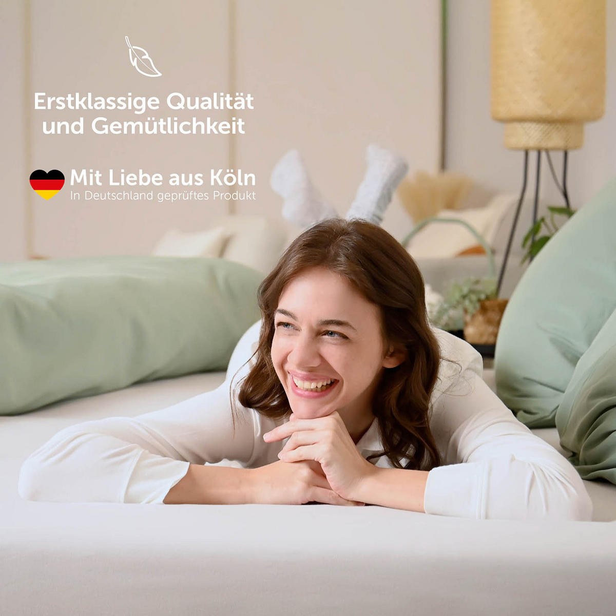 SPANNBETTLAKEN 120/200/30 cm Weiß - Weiß, Textil (120/200cm) - Blumtal