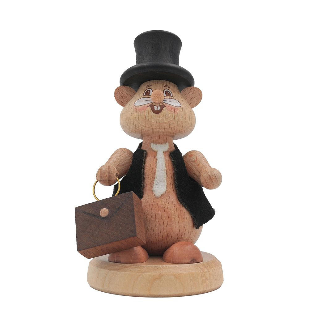 HOLZFIGUR Hamster Spaziergänger 11 cm - Multicolor, Metall (6/11/0.1cm)