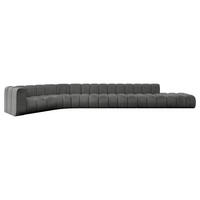 ECKSOFA modulares Sofa Tilmo-L3 - 581x194x70 cm Dunkelgrau - Dunkelgrau, Holzwerkstoff/Textil (581/194cm) - ALTDECOR