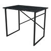 SCHREIBTISCH Tjeldsund - Schwarz, Holzwerkstoff/Metall (60/90/75cm) - [en.casa]