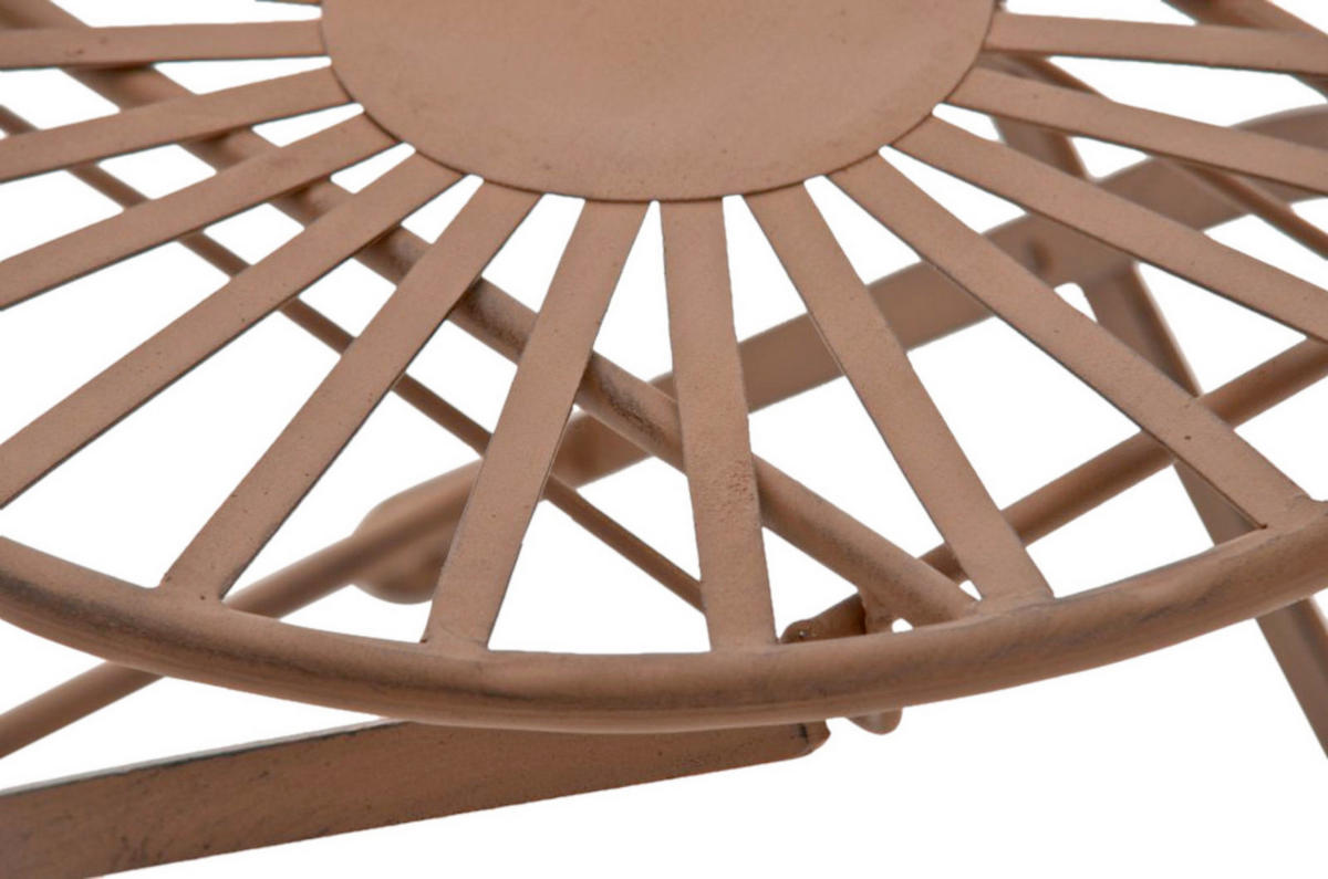 GARTENSTÜHLE Indi - 2er Set - antik braun - Braun, Metall (40/50/92cm) - TPFGarden