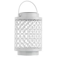LED AUSSENLEUCHTE Metall Weiß Orientalisch - Weiß, Metall (13/13/18cm)