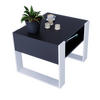 COUCHTISCH KARO 65 - Schwarz/Weiß, Holz (53.6/65/45cm) - Mat-Haus