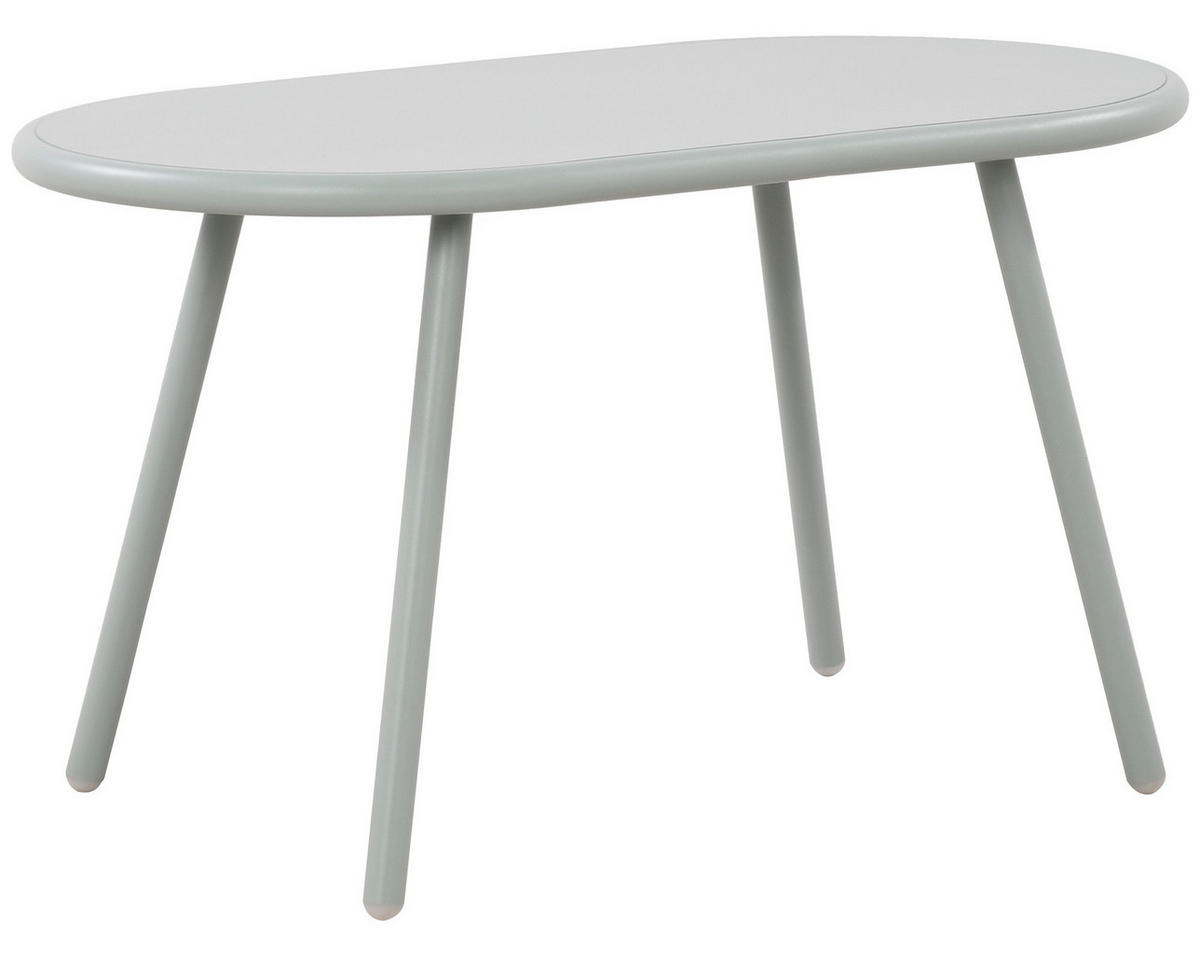 COUCHTISCH oval 80/45/45 cm Kunststoff türkis - Türkis, Kunststoff/Metall (45/80/45cm) - CLP