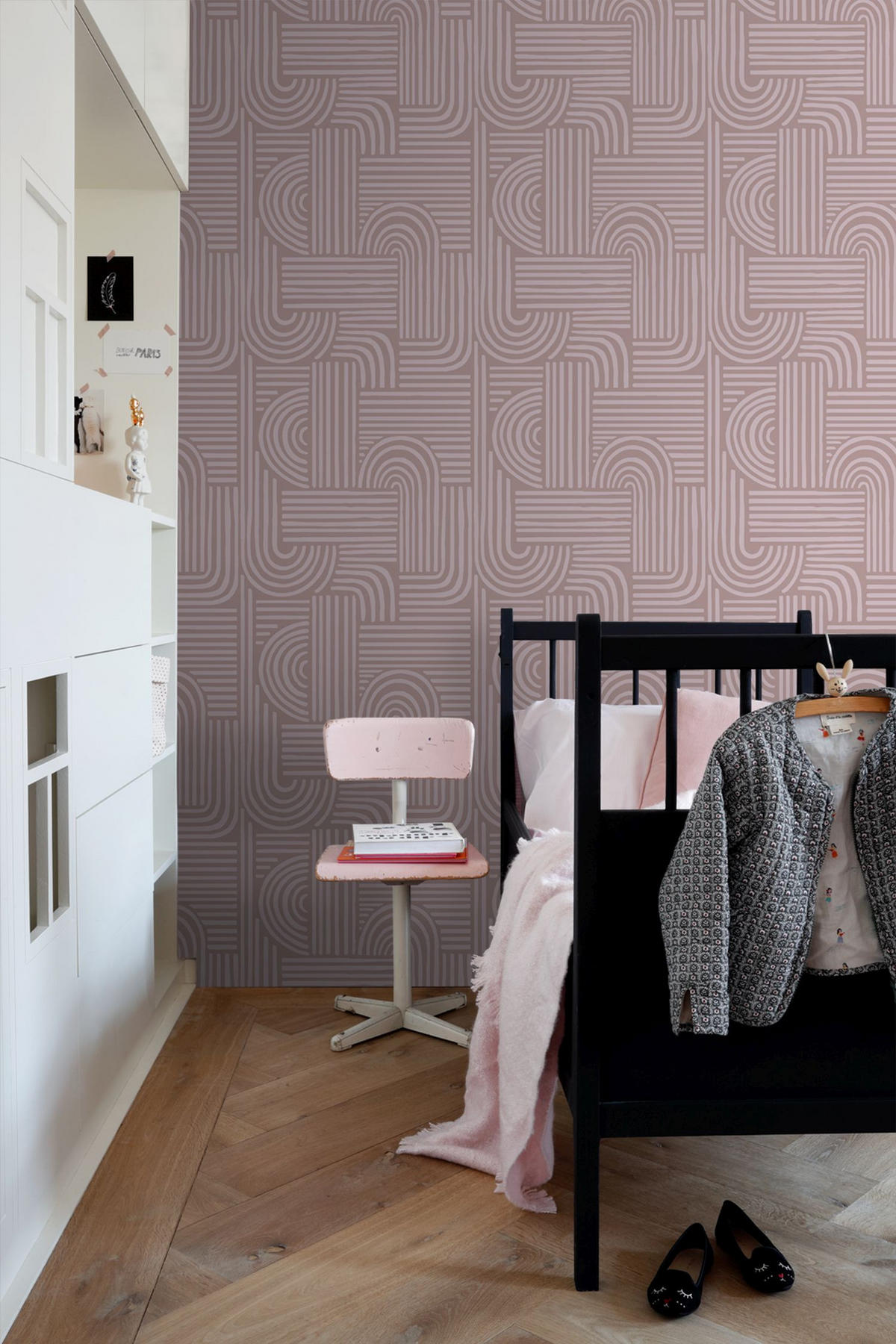 TAPETE 3D-Muster 50 x 900 cm - Lila, Papier (50/900cm) - ESTAhome