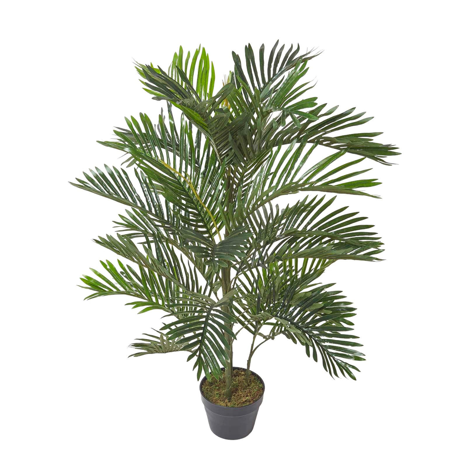 KUNSTPALME 120 cm - Grün, Kunststoff (120cm) - Homescapes