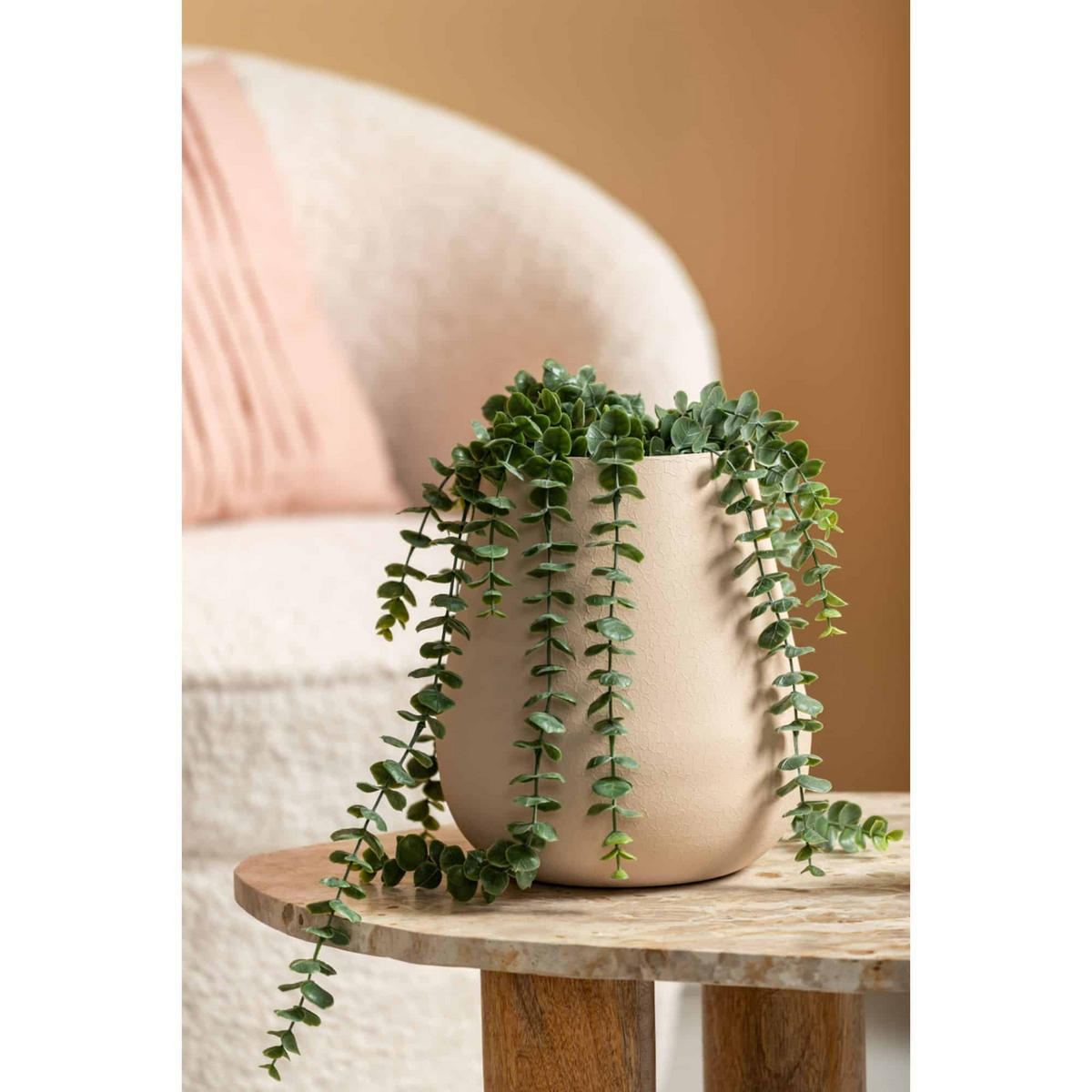 VASE Boaz Grau 22/22/25 cm - Grau, Metall (25cm) - Present Time