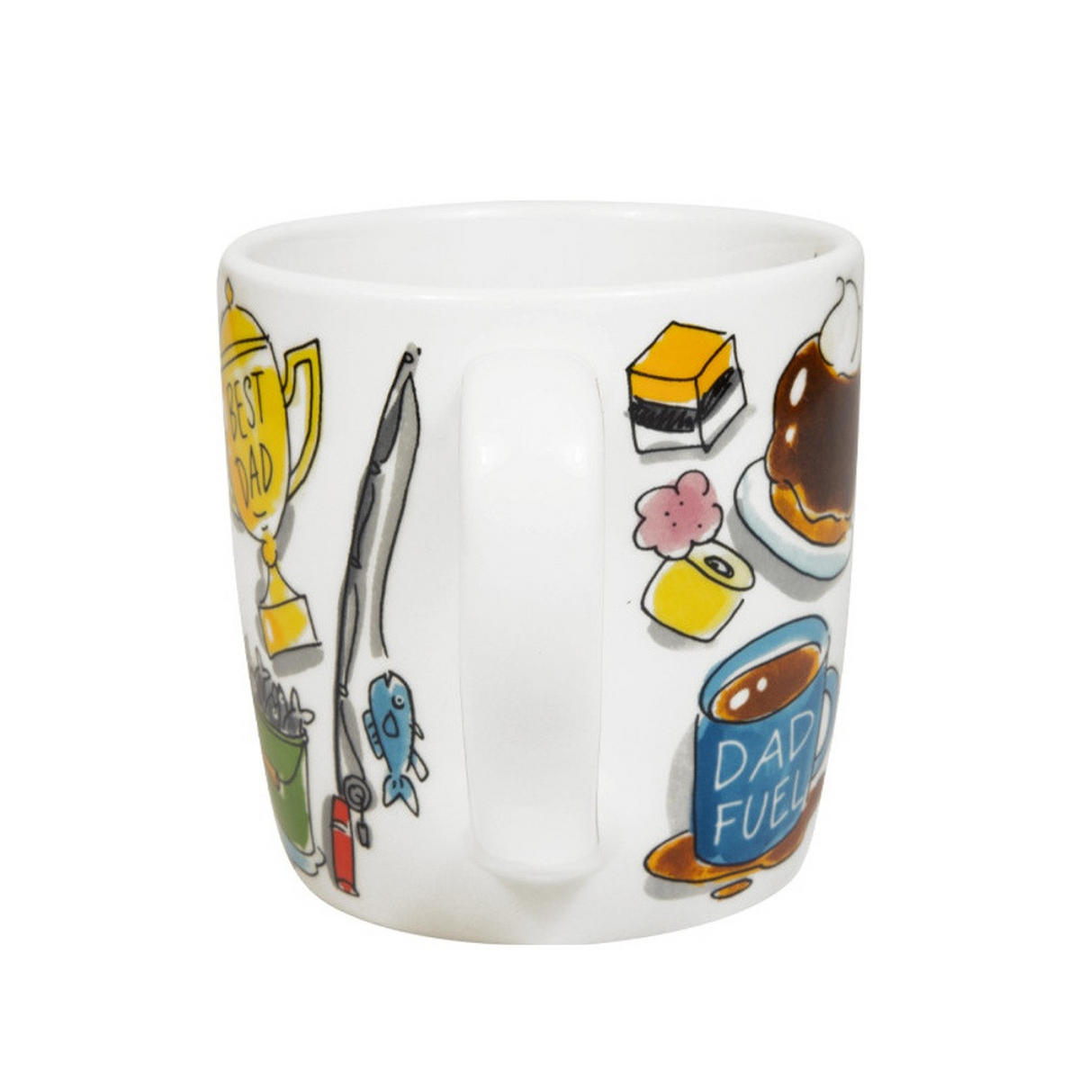 CAPPUCCINO-BECHER Vatertag Best Dad in Bunt - 500 ml - Multicolor, Keramik (0.5L) - Blond Amsterdam