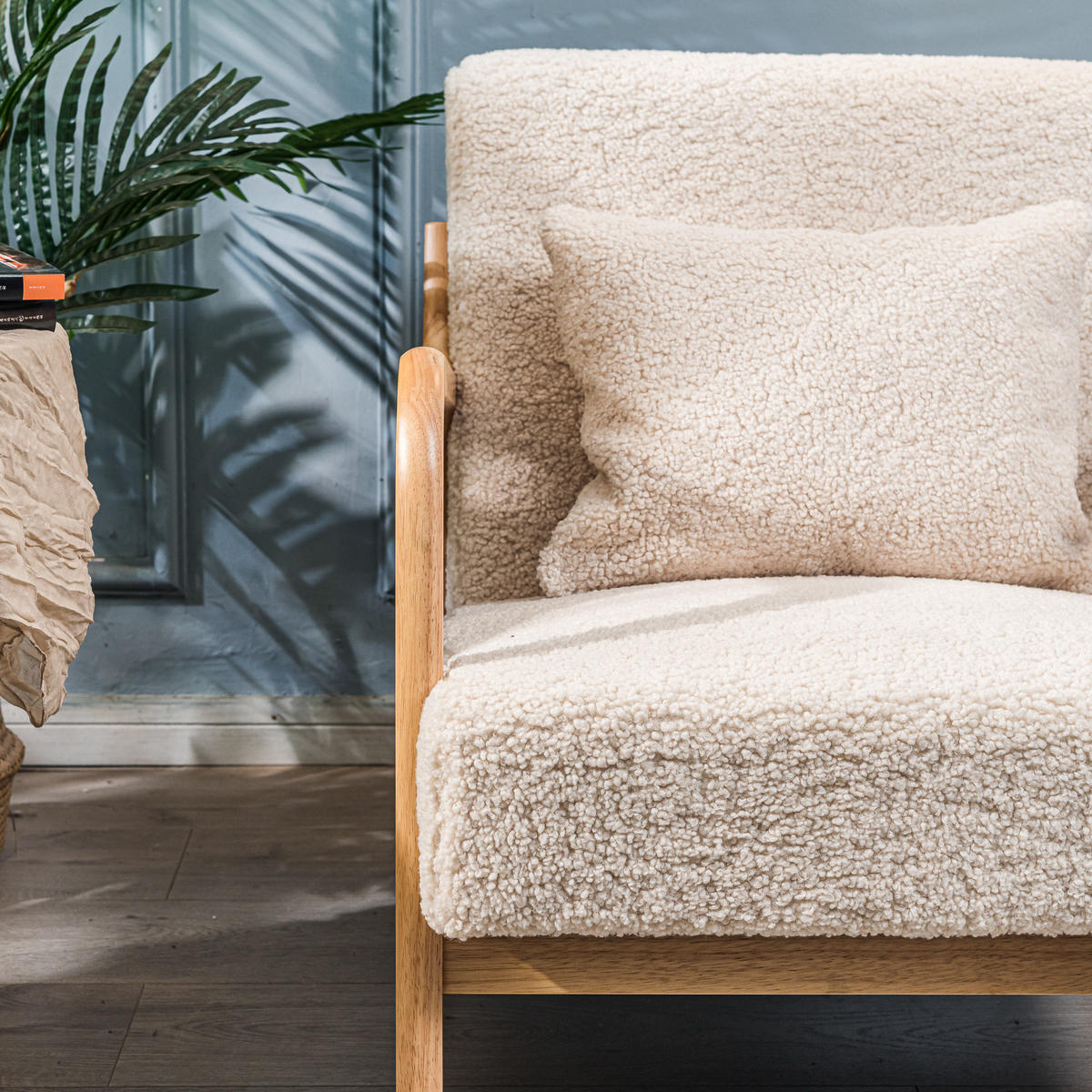 SESSEL Holz Weiß - Weiß, Holz (64/74/80cm) - Nordlys