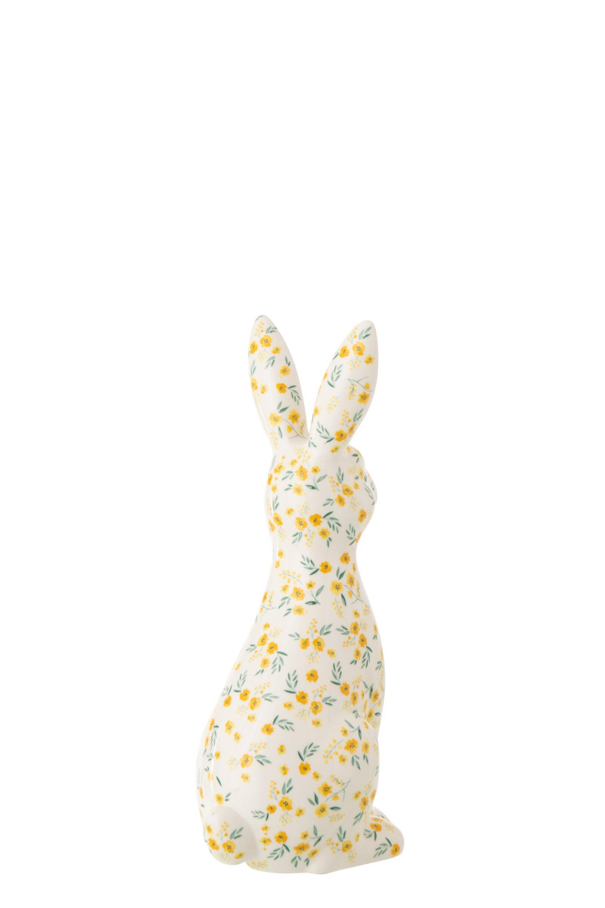 DEKO KANINCHEN BLUMEN - Multicolor, Keramik (15.5/32/18.5cm) - J-Line