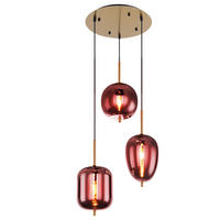 LED HÄNGELEUCHTE Blacky Schwarz Rauchglas - Schwarz, Glas (46/46/120cm) - Globo Lighting