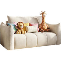 SCHLAFSOFA Lilo mit Bettkasten, Creme Cordstoff 120/86/101 cm - Creme/Schwarz, Kunststoff/Textil (120/86/101cm) - WFL GROUP