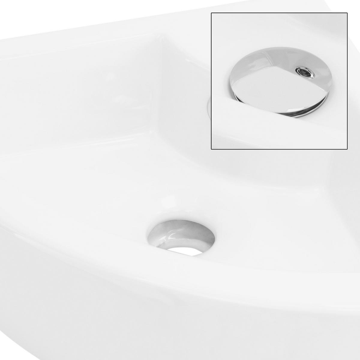 WASCHBECKEN - Weiß, Keramik (33/13/46cm) - ML-DESIGN